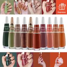 Kit Impala 10 Esmaltes Marrom Nude Terra Laranja Verde Esmalte Atacado Promoção