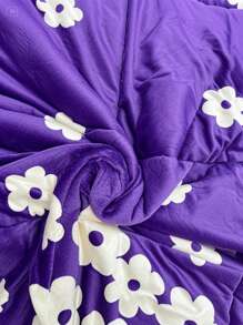 Flannel Double Quilt With Venice Sheepskin 200x220 Cm