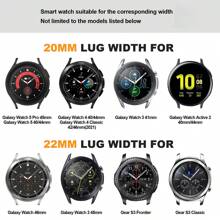 Correas de repuesto para relojes de resina, ligeras y de colores, de 20/22mm, pulseras para reloj inteligente, compatibles con Galaxy Watch 3 45mm/Galaxy Watch 46mm/Gear S3 Frontier