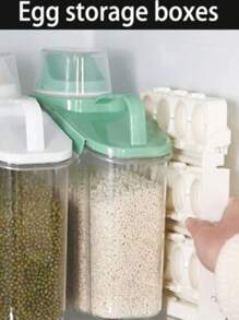 Foldable Kitchen Egg Storage Rack Organizer For 24 Eggs, Multifunctional Plastic