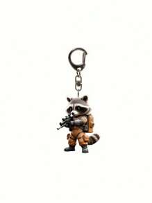 1pc Acrylic 2D Cute Dog Keychain Pendant, Suitable For Handbag Decoration
