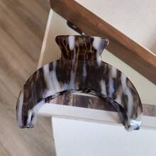 开斋节礼物新月发夹，小众色彩曲线醋酸纤维大号发夹，适合长发，新款醋酸纤维发爪发饰，适合女性 - 彩色 - 查看 21