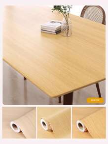 1 Roll Of Wood Grain Pattern Oil-Repellent And Water-Repellent Self-Adhesive Paper For Kitchen Countertops, Cabinets, Furniture Renovation, Wall Decoration And Tabletop Protection