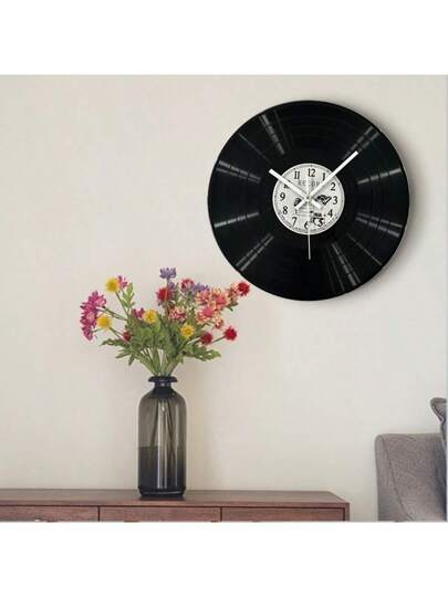 Simulation Vinyl Record Retro Creative Klok Luxe Wand Cafe Bar ation Tafel Mute Sideboard ations Ornaments Art Desktop Painting High Sense Niche Living Room Painting. Birthday Graduation Bedroom Dormitory Back To School Surprise Home Supplies view 3