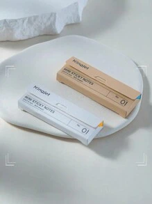 2-1 Set Of Small Strip Marking Index Stickers,Super Mini Sticky Notes Peelable Memo Pad Easy To Pick Up Marker Correction Function Soft Color Notepad Diary Planner Sticker