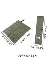 1 Camping Hiking Hiking Accessory Portable Waterproof Picnic Mat Waterproof Mat Camping Ground Mat Thickened Small Folding Seat For Outdoor Beach Travel