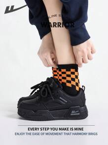 WARRIOR 勇士女鞋春夏轻便舒适透气简约风格休闲时尚运动鞋全年适用耐磨全天穿着训练运动鞋跑步鞋