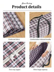 1PC旅行收纳袋手机袋打包袋衣物收纳袋大容量行李袋旅行必备波西米亚风超大衣物收纳袋 - 彩色 - 查看 7