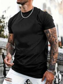 定制男士夏季圆领 T 恤，添加您自己的文字和图像（家庭照片/自拍/宠物照片/朋友照片/公司徽标）装饰性、时尚、时尚、时髦、简约、轻松服装、朴素时尚、简约别致、休闲定制、独特、个性化的理想礼物，适合家人、男朋友、朋友、儿童，适合周年纪念、生日、节日/度假