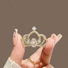 1 件休闲皇冠锌合金胸针，适合女性日常佩戴，春夏秋冬服装配饰别针，用于衣服包包饰品学校办公室配饰衬衫夹克珠宝圣诞节万圣节衣服别针有趣可爱的教师礼物