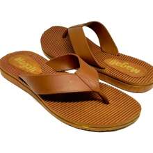 Chinelo Feminino Confortável Leve Tradicional Antiderrapante - Marrom - Visão 2