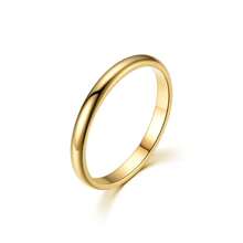 Anillo delgado de acero inoxidable de 2 mm, diseño minimalista, adecuado para uso diario para hombres y mujeres - Multicolor - Ver 10