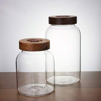 1 st. Grote glazen pot met deksel, luchtdichte afsluiting met waterslotdeksel, voor fermentatievat, geschikt voor kimchi, zuurkool, kombucha