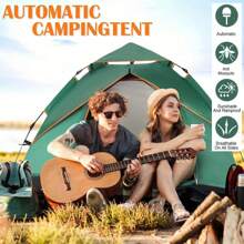 Dome Tents Camping Tent Automatic Camp 2-3 Person Canopy Lightweight Backpacking Tents For Hiking Backyard