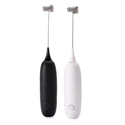 Electric Milk Frother, Powerful Handheld Milk Frother, Mini Milk Frother, Coffee Stirrer, Stainless Steel Drink Mixer, Suitable For Coffee, Latte, Cappuccino, Matcha, Hot Chocolate, Portable Milk Frother, Cordless Electric Mixer Mini Coffee Machine