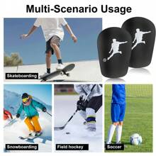 1 par de Espinilleras de fútbol mini, Espinilleras mini extra, Espinilleras mini, Equipo de protección - Multicolor - Ver 6