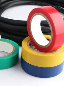 Zestaw 6 wielokolorowych taśm izolacyjnych – trwała, odporna na ogień i elektryczność, klej do metalu do użytku domowego i przemysłowego, idealna do instalacji elektrycznych i motoryzacyjnych, 394 cale x 16 milimetrów każda – dostępna w 6 kolorach