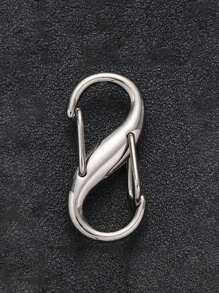 1/5/10pcs Chain Buckle Climbing Hiking Quilt Quilt Spring Symbol S-Shaped Spring Eight Characters Quilt Anti-Theft Duffle Bag Key Adjustment Hook Double Lock Double Lock Portable Tool - Silver - View 8