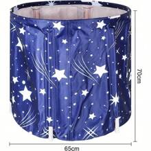 230L Foldable Ice Bath Bathtub: Your All - In - One Solution For Outdoor And Bathroom Cold Plunges, Offering Unbeatable Recovery And Therapeutic Value - Blue - View 1