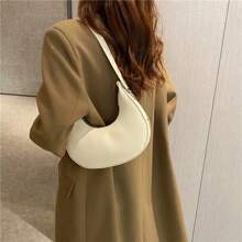 Fashion Luxury Design PU Leather Hobo Shoulder Bag Women Small Clutch Handbag Purse Female Underarm  Bag Travel Totes