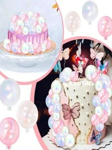 6-18 món trang trí bánh bong bóng nhiều màu sắc, đồ trang trí bánh tự làm, đồ dùng cho tiệc cưới, kỷ niệm, sinh nhật, trang trí bánh nướng, ngày Valentine. - Nhiều màu - Xem 7