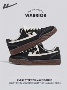 Warrior Men's Breathable Sports Shoes Spring And SummerLightweightComfortableBreathableModest Style Casual Yet SleeksneakersApplicable Throughout The Yearwear-ResistingAll-Day WearTraining SneakersRunning Shoescanvas Shoe - Black - View 5