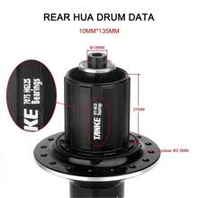 TANKE 120 Click Hub Bearing MTB Hub Rear 32 36 Holes Disc Brake Bicycle Hubs 7 8 9 10 11 12 Speed 6 Pawl Hub - 炫彩 - 查看 6