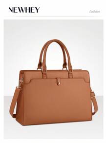 NEWHEY Bolso para laptop de 15.6 pulgadas para mujer, bolso de tela tipo tote impermeable para trabajo, bolso de negocios de oficina para computadora, bolso de gran capacidad con asa de hombro - Multicolor - Ver 5