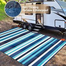 5X8 6X9 8X10 9X12 Outdoor Plastic Straw Rug Waterproof Mat Washable Large Floor Mat And Rug For Outdoors RV Beach Patio Camping Backyard Deck Picnic Indoor Outside