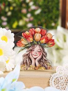 Paquete de 40 pegatinas con diseño de flores retro - Pegatinas decorativas impermeables con diseños florales y de elementos de uso diario, ideales para manualidades, decoración de cuadernos y proyectos de bricolaje