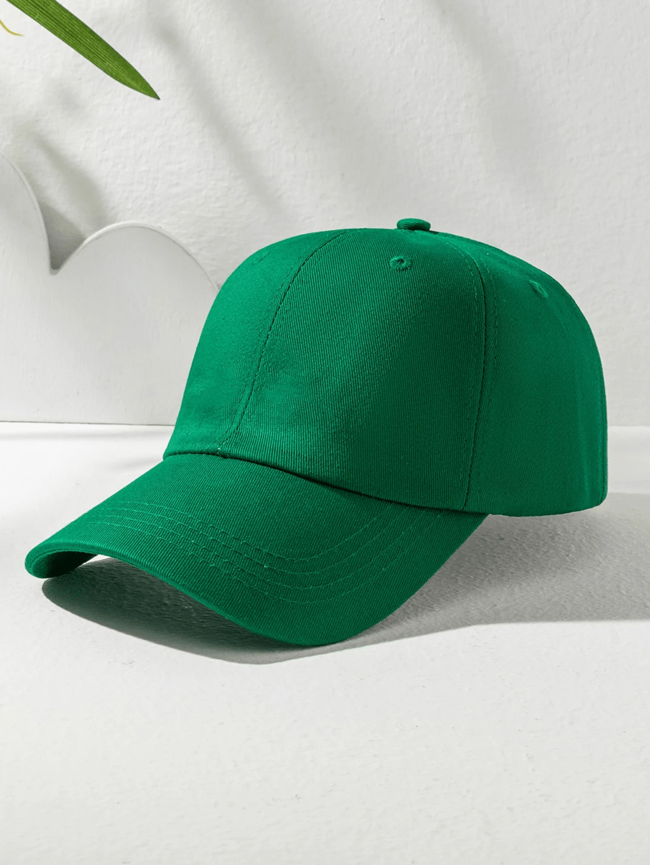 Topi Baseball Visor Polos Sederhana untuk Pria, Pakaian Kasual Sehari-hari, Musim Panas, Pantai, Liburan, Festival, Perjalanan - Olive Green - View 1