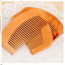 Compact Pocket Hair Brush, Wooden Massage Scalp Comb, Portable