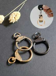 Lote de 3/6/10 piezas Anillo en O de aleación de zinc, Hebilla de correa de bolso, Colgante, Llavero, Broche de resorte de metal adecuado para fundas de teléfono, bolsos, llaveros, para uso en el hogar, al aire libre y deportes, accesorios DIY para bolsos