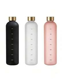 1 pièce Bouteille d'eau givrée de 1000 ml, Tasse à eau de sport portable et étanche, Convient pour le camping en plein air, la conduite, le cyclisme