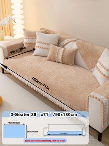 1pc Chenille Jacquard Sofa Cover , Couch Protector For Four Seasons, Universal Furniture Cover For Bedroom, Office, Living Room Home Decor Gifts Birthday Graduation - Multicolor - View 52