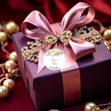 定制婚礼贴纸、纸箱贴纸、礼品盒贴纸、信封封口、瓶贴、礼品标签、婚礼糖果贴纸，适用于派对、活动、生日、日常使用、情人节、母亲节、婚礼季、生日派对