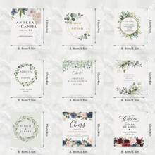 Custom-Designed Personalized Wine Bottle Packaging, Labels And Stickers For Baptism, Birthday Parties, Wedding Celebrations, And Valentine'S Day Decorations.