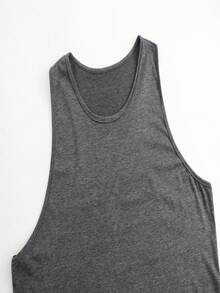 Motorcycle Inspired Tank Top - Dark Grey - View 4