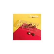 Forma Profissional para Chocolate 20g Modelo Ovinhos Tábata Romero Acrílico Molde Bombons Trufas Blue Star