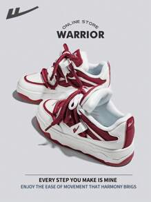 WARRIOR Zapatillas de deporte para mujer de estilo guerrera, ligeras, cómodas, transpirables y de estilo modesto. Diseño casual pero elegante. Aptas para todo el año, resistentes al desgaste y para uso diario. Zapatillas de entrenamiento y de running. Zapatillas blancas.