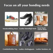 3 件装透明鞋修补胶低气味强力粘性软树脂鞋胶用于修复破旧的鞋子或靴子 - 黃色 - 查看 6