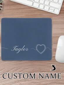 1pc Customized Premium Waterproof Silicone Gaming Mouse Pad - Thick Desk Mat, Personalized Name Mousepad, Multiple Colors Available, 25*21cm, Suitable For Gamers And Office, Non-Slip Rectangle Design For Laptop And PC Back To School - Multicolor - View 17