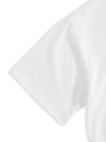 Oversized Casual Retro Strawberry Fruit Print T-shirt, odpowiedni na letnie wakacje na plaży, damska jednokolorowa, okrągła, krótka bluzka z krótkim rękawem, codzienna codzienna