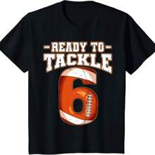 6th Birthday Football T-Shirt
