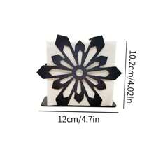 1 pièce Porte-serviette en forme de flocon de neige en métal - Distributeur de papier essuie-tout vertical moderne pour la cuisine, les tables de salle à manger et de café, Style simple porte-papier pour hôtel ou café, décoration de maison