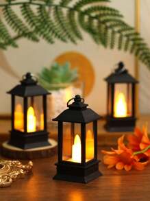 1/2/3个复古迷你灯笼灯，带电池，室内桌面装饰夜灯，迷你风灯，家居装饰迷你灯笼灯，卧室装饰灯，婚礼派对节日装饰灯 - 彩色 - 查看 9