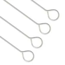 12PCS BBQ Barbeque Skewers Needle 20cm Utensil Fork Iron Outdoor Camping