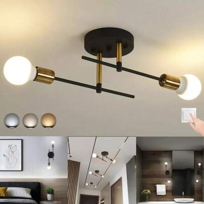 Lámparas Led De Techo Modernas De Pared Ajustables Para Interiores, Lámparas De Techo Para Dormitorios Y Pasillos, Lámparas De Techo Modernas Y Minimalistas Para Estudio, Lámparas De Hierro Creativas