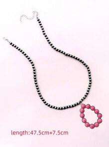 西部乡村风格复古绿松石装饰花朵吊坠项链，女士礼物 - 西部 - 查看 9