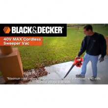 Black & Decker LSWV36B 40V MAX Li-Ion Cordless Sweeper/Vacuum (Tool Only) New